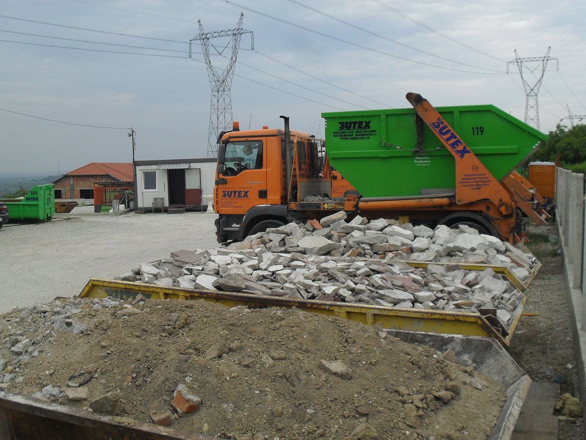 Šljunak za betoniranje velikih površina